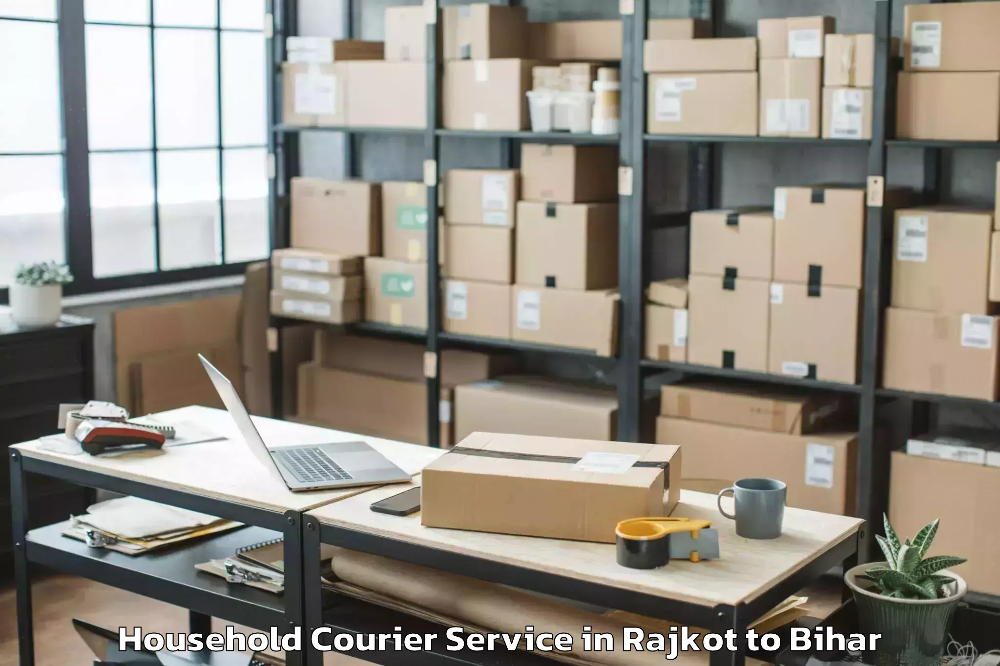 Reliable Rajkot to Magadh University Bodh Gaya Household Courier